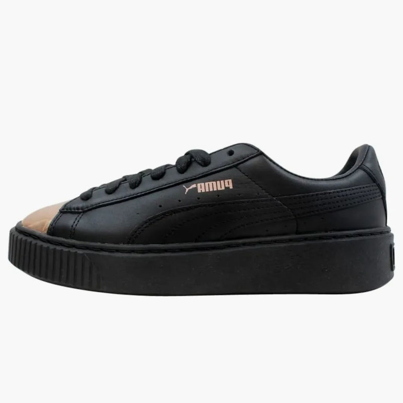 Puma basket platform metallic puma black rose gold (Women's)