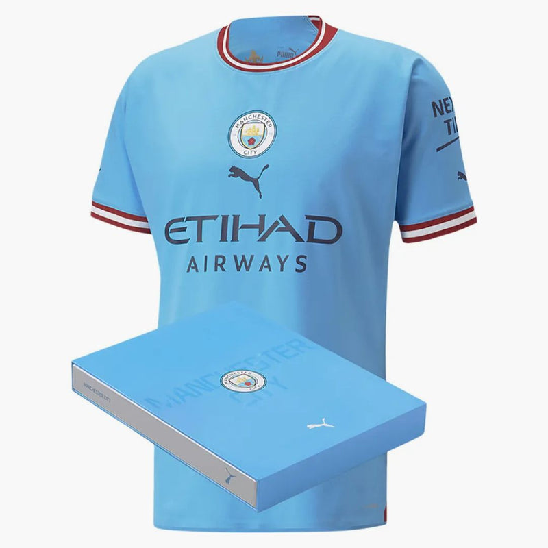 Puma Manchester City Authentic Home 2022/23 v dárkové krabici Jersey Blue
