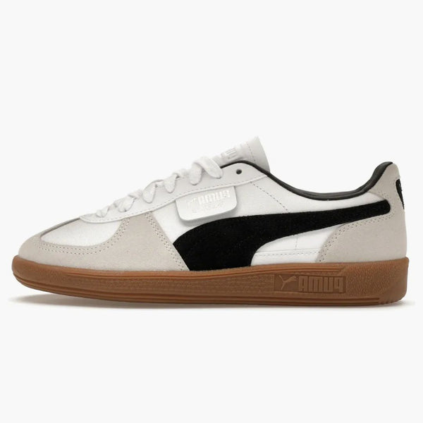 Puma palermo läder vit ånggrå gummi