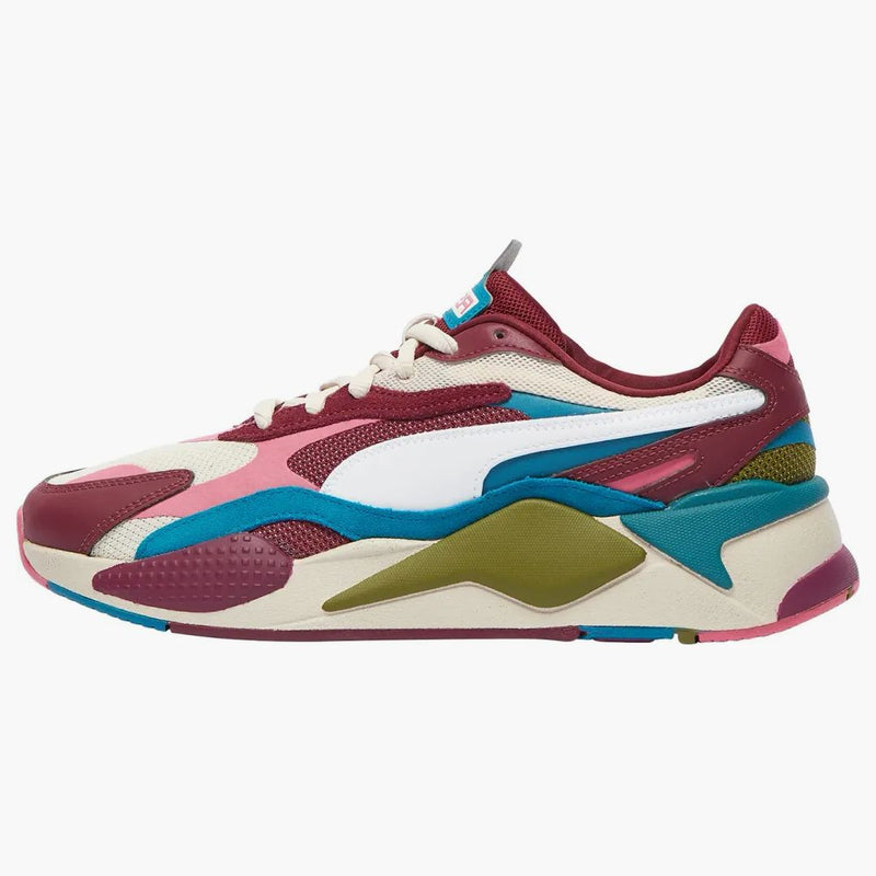 Puma Rs-x3 Puzzle Cabernet Pink Blue Green