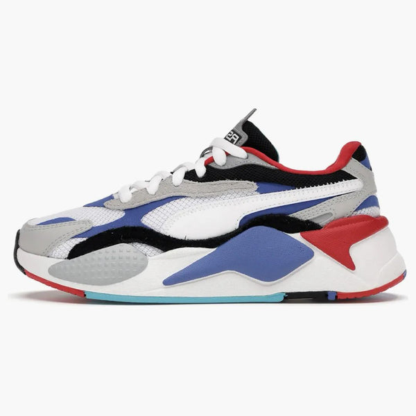 Puma Rs-x 3 Puzzle White Blue Red (gs)