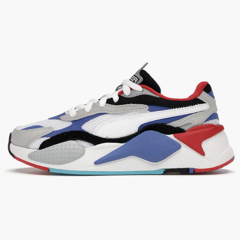 Puma Rs-x 3 Puzzle White Blue Red (gs)