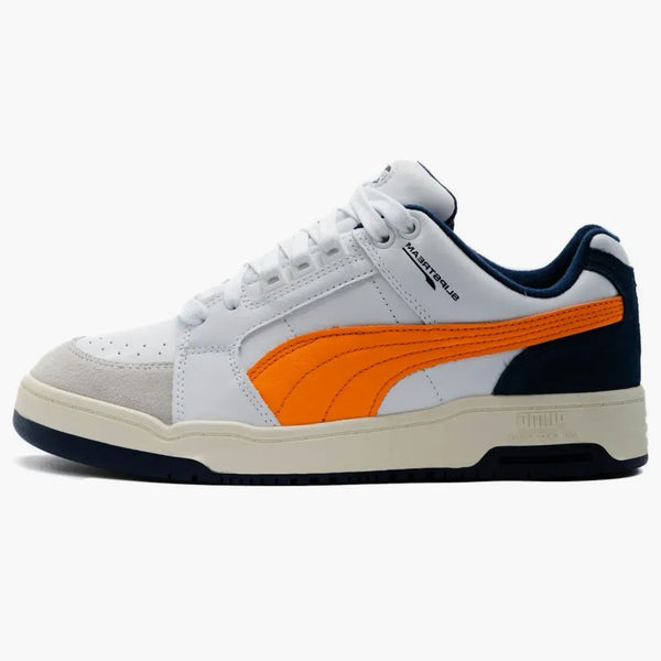 Puma slipstream Low Retro vit livlig apelsin