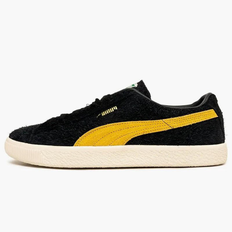 Puma Suede Vintage Black Mustard Seed Hairy Suede
