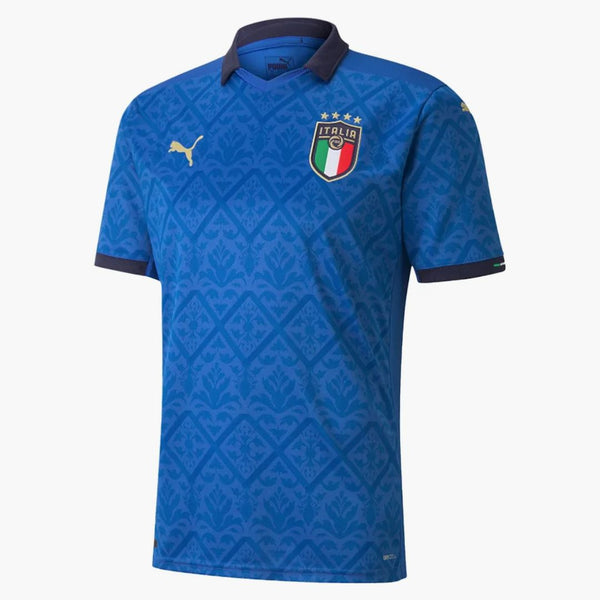 PUMA UEFA Euro 2020 Italy Home Replica Mens Jersey Team Power Blue Peacoat