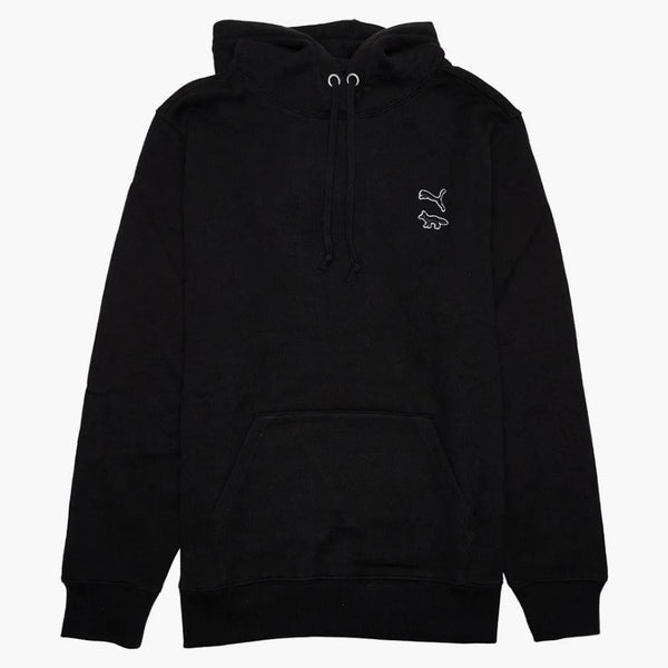 Puma x maison kitsune hoodie svart