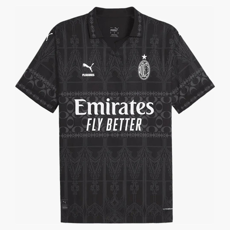 PUMA X potěšení AC Milan 2023/24 Temná verze autentický dres (importovaná verze) černá