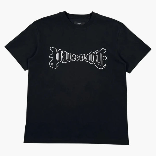 Purple Brand Hwt Jersey Graphic Ss Tee Black