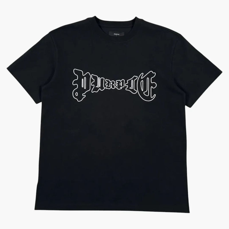 Purple Brand Hwt Jersey Graphic Ss Tee Black