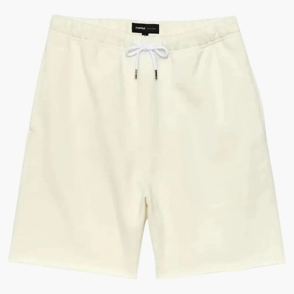 Purple Brand Hvy Fleece Short Off White Shorts White
