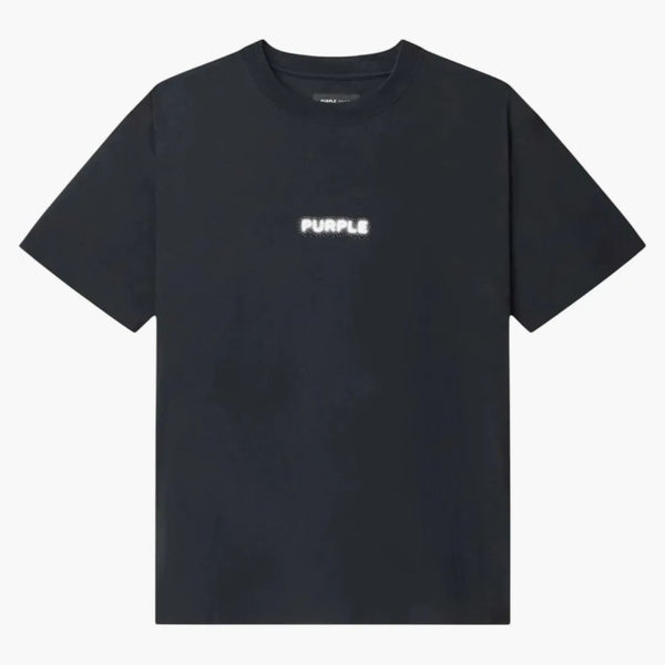 Purple brand textured jersey ss tea black