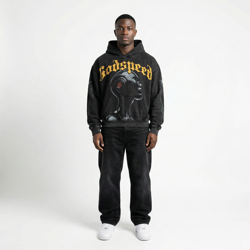 Godspeed Alexa Hoodie Washed Black