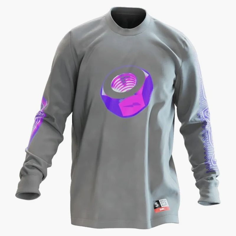Rtfkt clonex robot l/s t-shirt grå