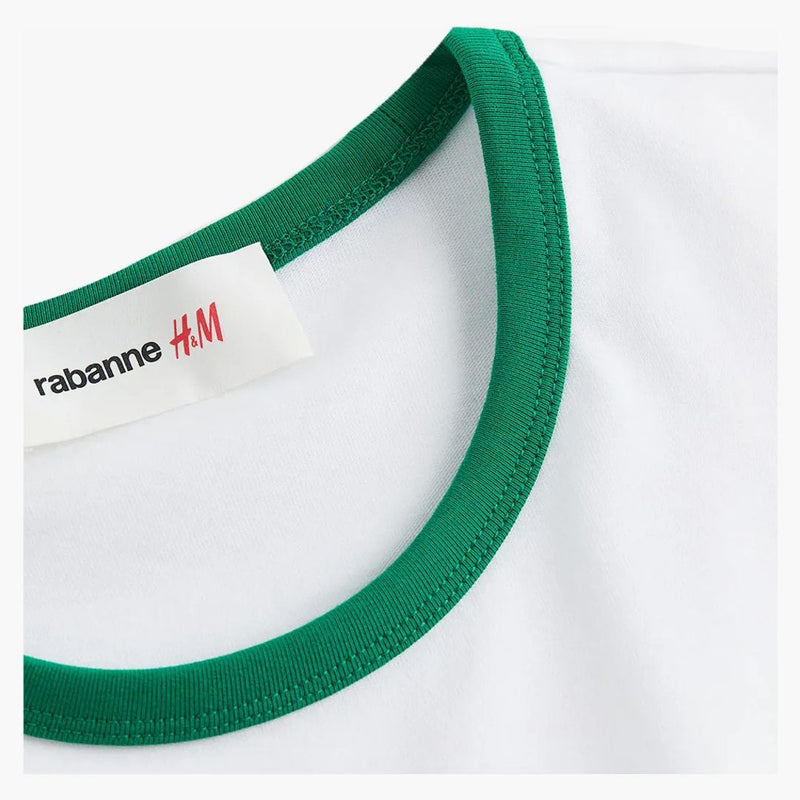 Rabanne H&M Applique T-shirt (Mens) White/Green