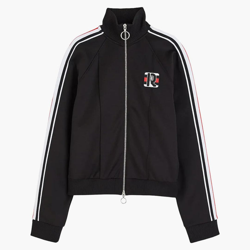 Giacca da binario applicato Rabanne H&M Black