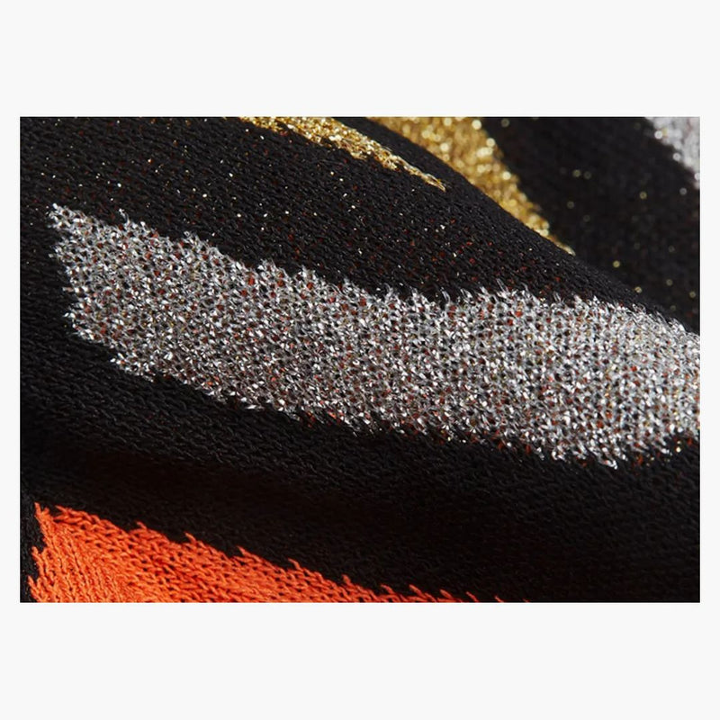 Rabanne H&M Glittery Jacquard-Knit Beret Black Multicolor