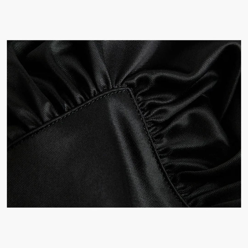 Rabanne H&M Jersey Scarf-Detail Top Black