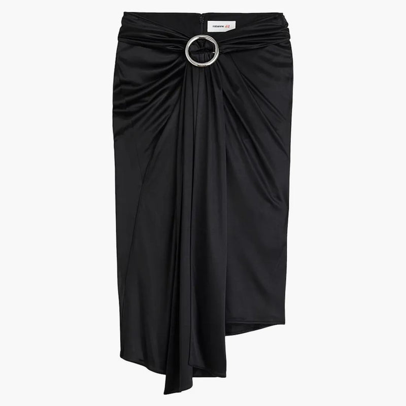 Rabanne H&M Jersey kjol med spänndetalj svart