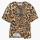 Rabanne H&M Leopard print Twist-detail T-shirt Leopard print