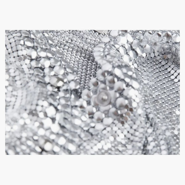 Silver s kovovými sítích Rabanne H&M