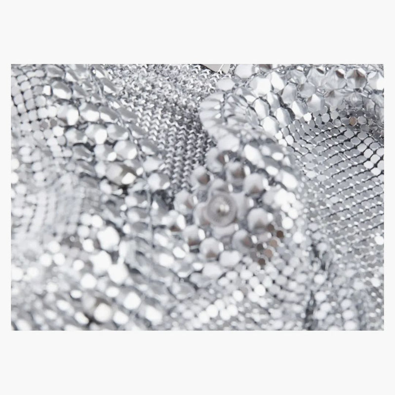 Rabanne H&M Metal-Mesh Dress Silver