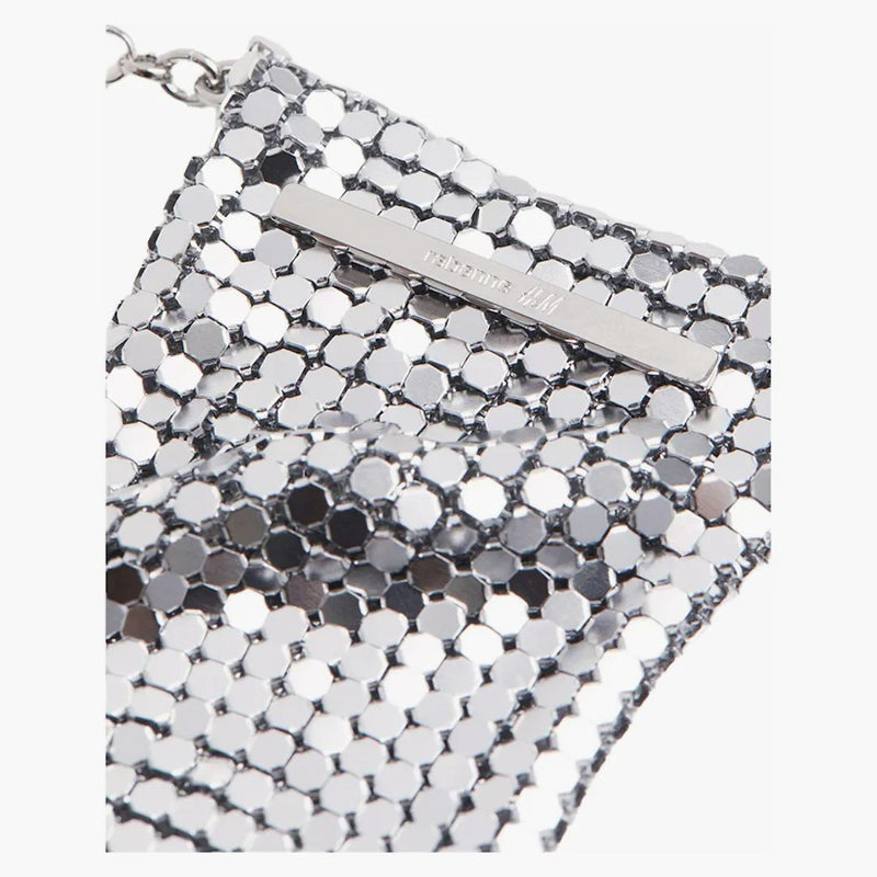 Rabanne H&M Metal-mesh halsbandspåse (mens) silver