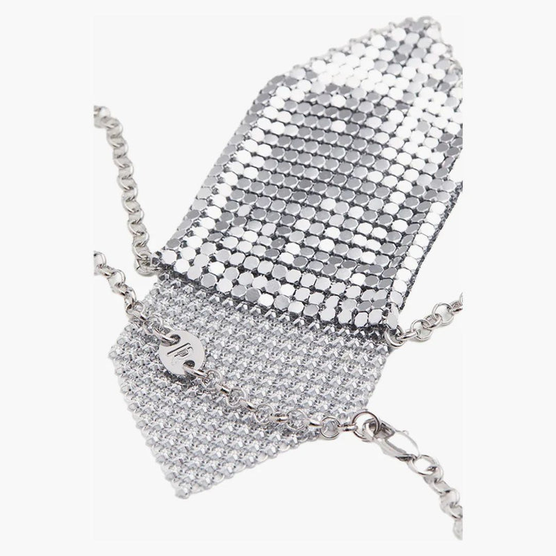Rabanne H&M Metal-mesh halsbandspåse (mens) silver
