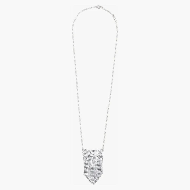 Rabanne H&M Metal-mesh halsbandspåse (mens) silver