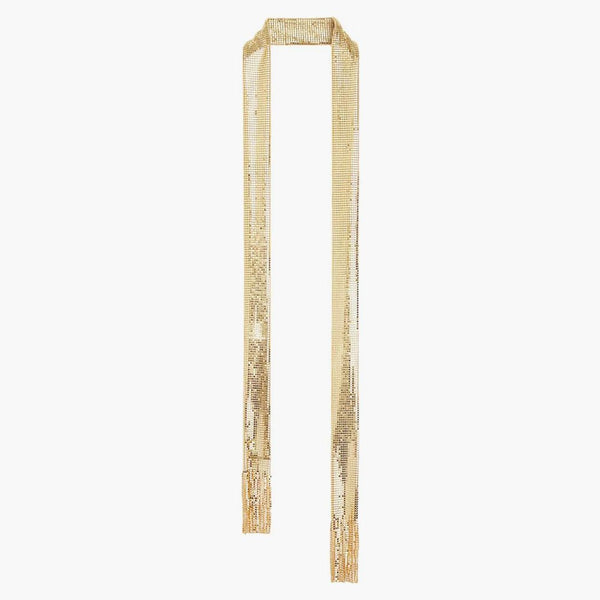 Rabanne H&M Metal-Mesh Scarf s okrajovým zlatem