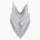 Rabanne H&M Metal-Mesh Top With Fringe Silver