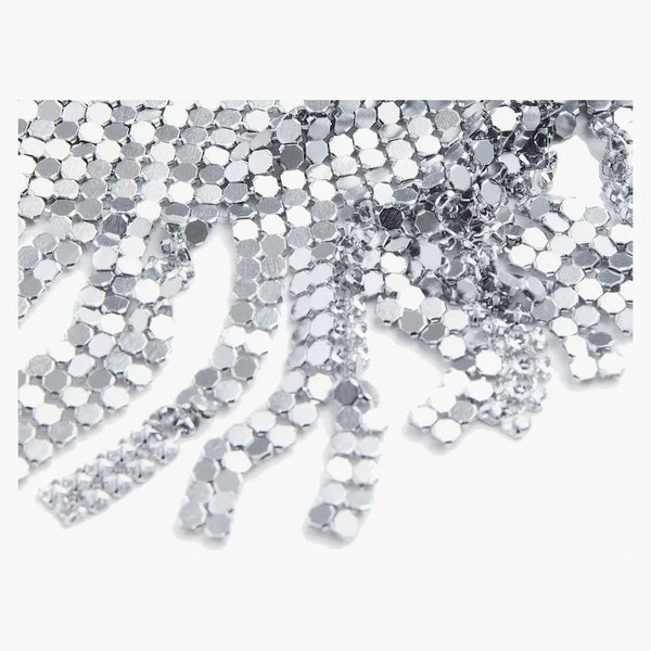 Rabanne H&M Metal-Mesh Triangle Scarf se stříbrným (pánským) stříbrem