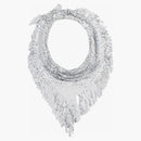 Rabanne H&M Metal-Mesh Triangle Scarf with Fringe (mens) Silver