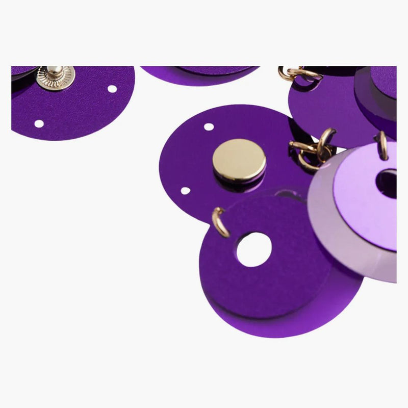 Rabanne H&M Sequin-Disc Crop Top Purple