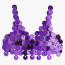 Rabanne H&M Frewin-Disc Crop Top Purple