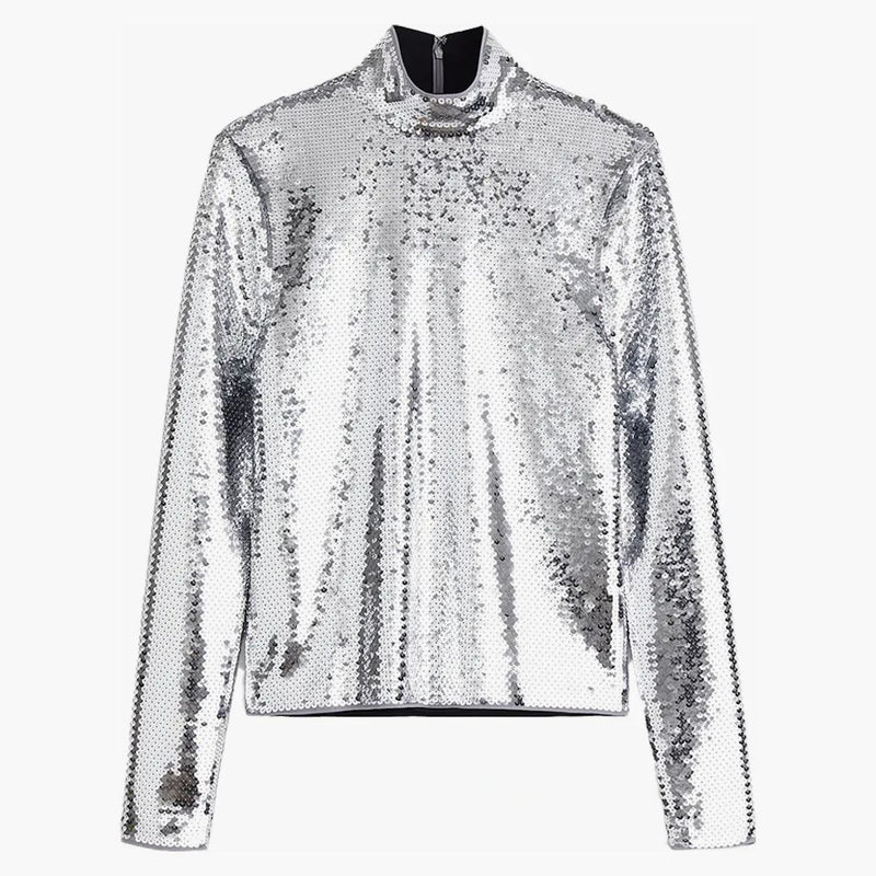 Rabanne H&M Sequined Shirt (Mens) Silver