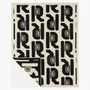 Logo Rabanne H&M Wool-Blend Throw Beige/Black