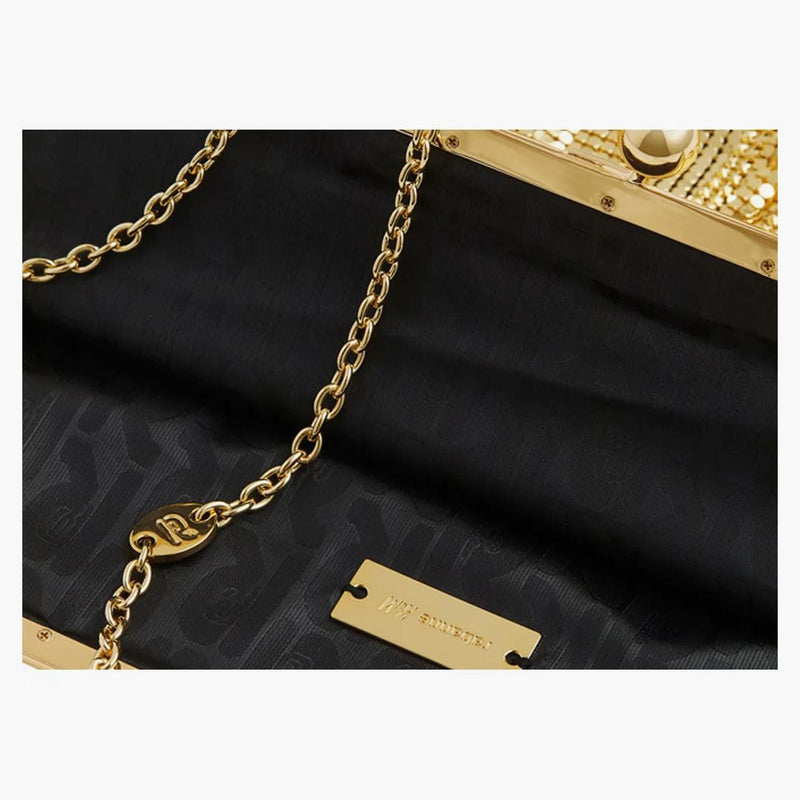 Rabanne H&M Metal-Mesh Bag with Fringe Gold