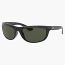 Ray-ban Balorama Sunglasses Black/crystal Green (rb4089)