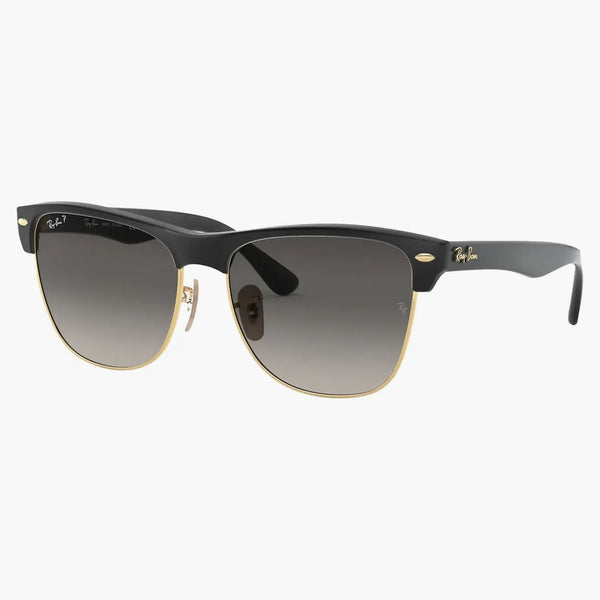 Ray-ban Clubmaster Oversized Sunglasses Gloss Black/grey Gradient (rb4175)