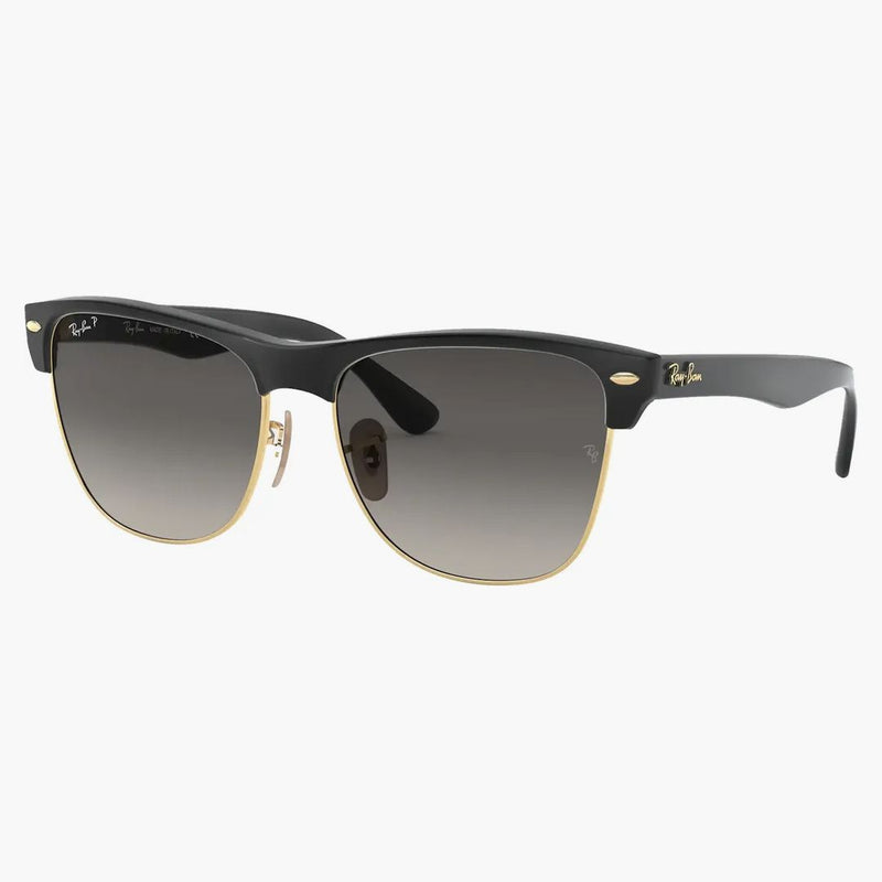 Ray-ban Clubmaster Oversized Sunglasses Gloss Black/grey Gradient (rb4175)