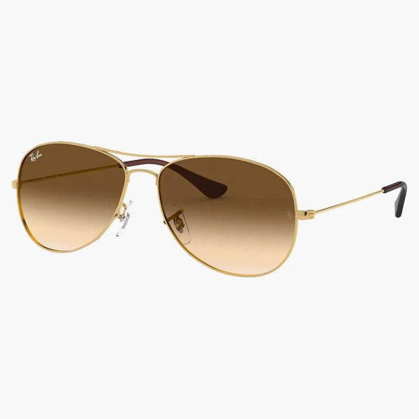 Ray-ban Cockpit Sunglasses Polished Gold/brown (rb3362)