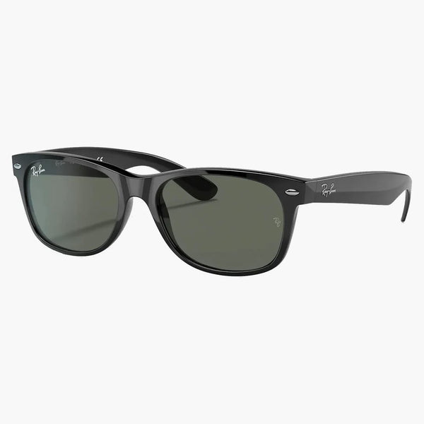 Ray-ban New Wayfarer Sunglasses Black/green (rb2132f)