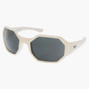 Gafas de sol ovales de ray-ban blanca brillante (0RB4337 649187)