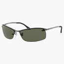 Ray-Ban RB3183 Gafas de sol Polised Gunmetal/Green (RB3183)