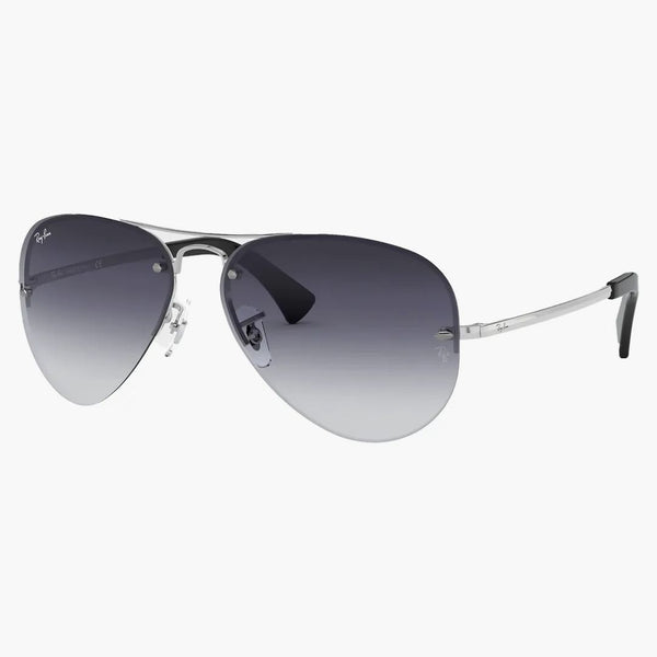 Ray-ban Rb3449 Sunglasses Polished Silver/grey (rb3449)