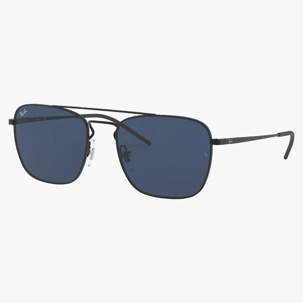 Ray-ban Rb3588 Sunglasses Matte Black/blue (rb3588)