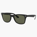 Ray-ban Wayfarer Liteforce Sunglasses Matte Black/green (rb4195)