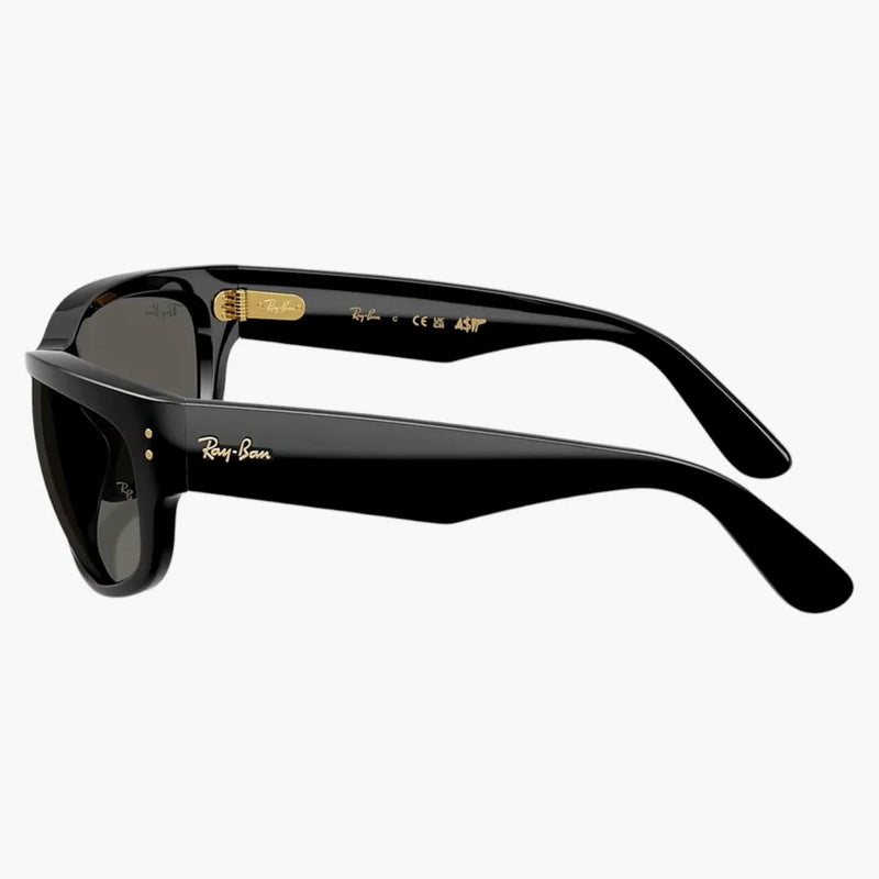 Ray-ban X A$ap Rocky Mega Balorama Blacked Out Collection Sunglasses Black Dark Grey (rb2289 6826j5 63-19)
