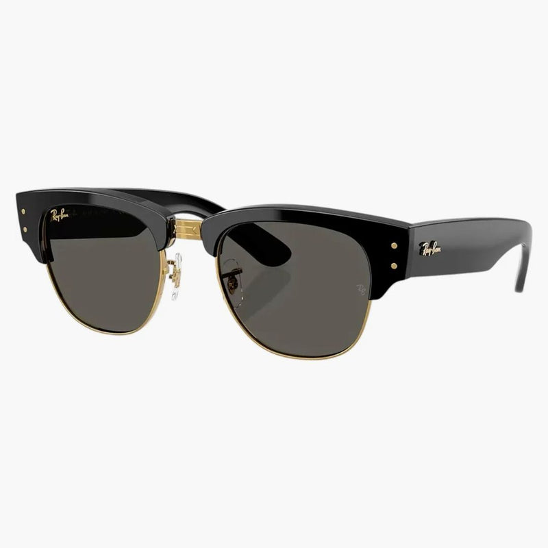 Ray-ban X A$ap Rocky Mega Clubmaster Blacked Out Collection Sunglasses Black Dark Grey (rb0316s 6826j5 53-21)