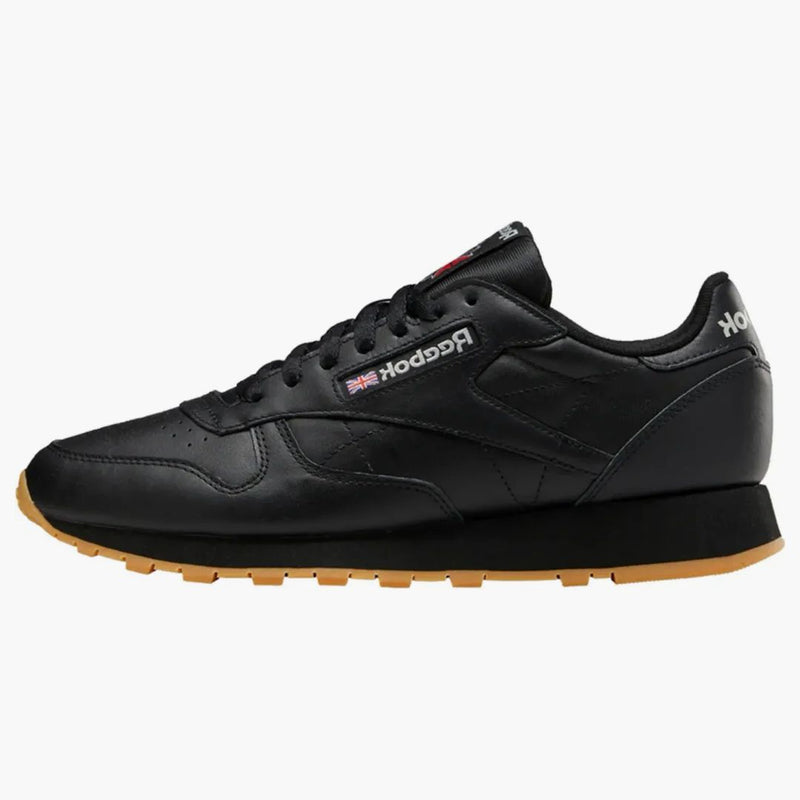 Klasická kožená černá černá guma Reebok Classic